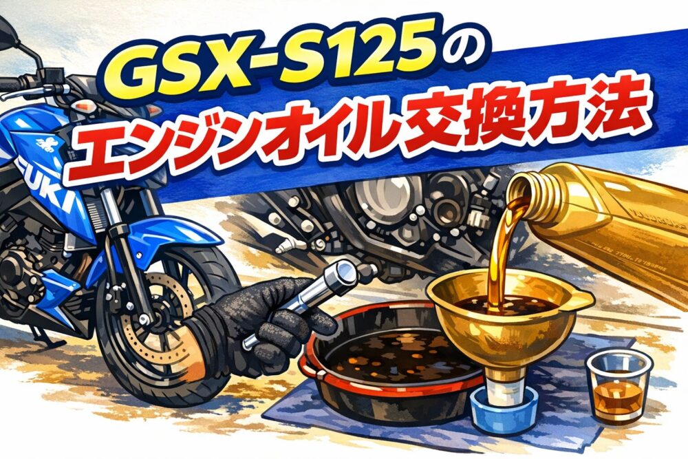 GSX-S125オイル交換