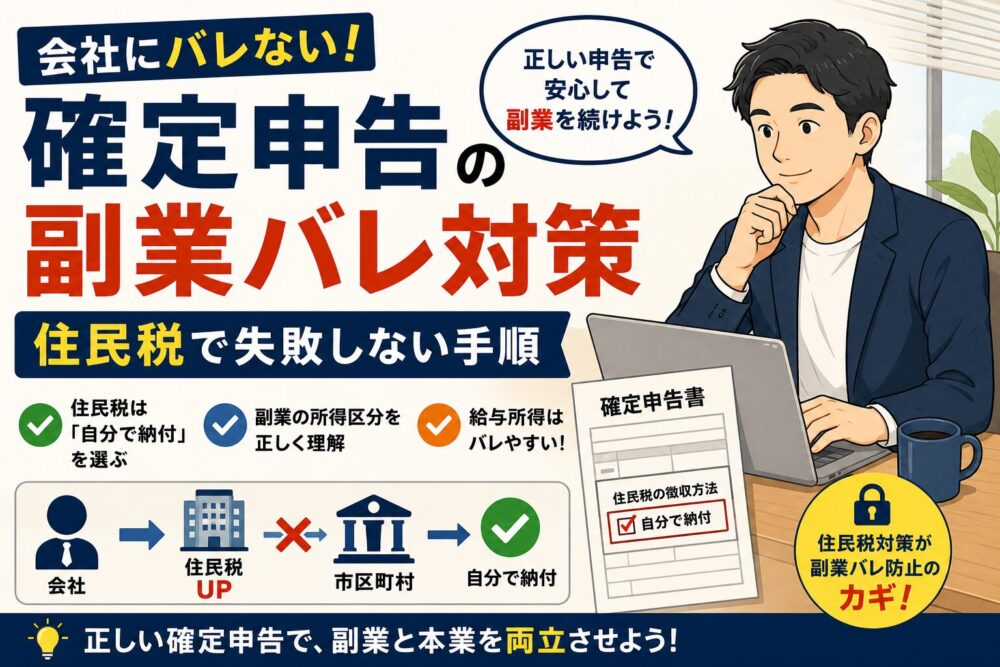 確定申告の副業バレ対策