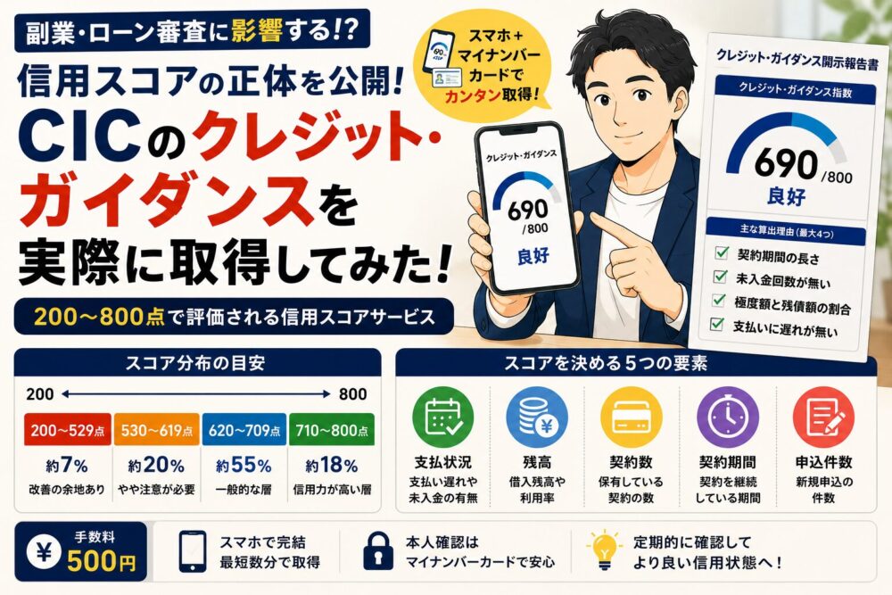 CICクレジットガイダンスを取得