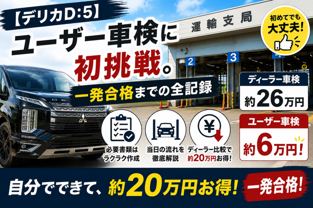 ユーザー車検に挑戦